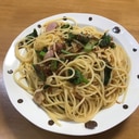 エビ風味香る小エビと菜花のパスタ！